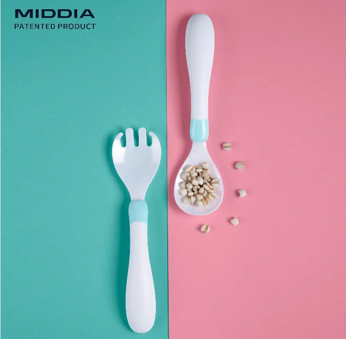 Ceramic Baby Spoon & Fork Set, model 1020086