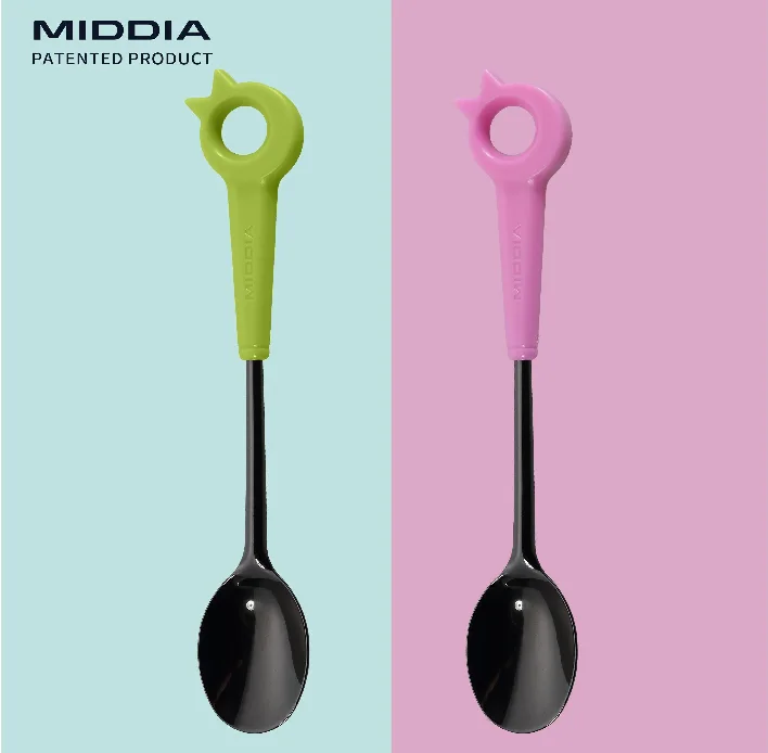 Black Ceramic Baby Spoon, model 1020090