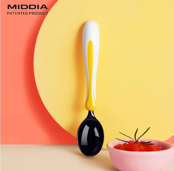 Black Ceramic Baby Spoon, model 1020101